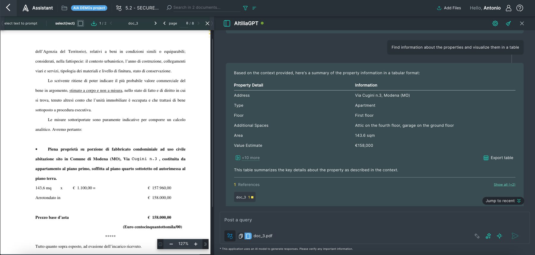 Property data extraction